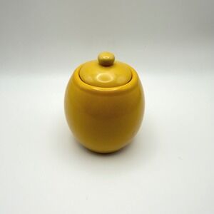 Old Amsterdam Porcelain Works Sugar Bowl OS Excellent Yellow 1701 Lidded Jar